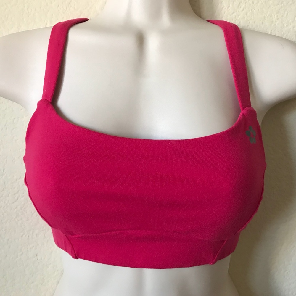RYU Dark Pink Fierce Criss Cross Sports Bra